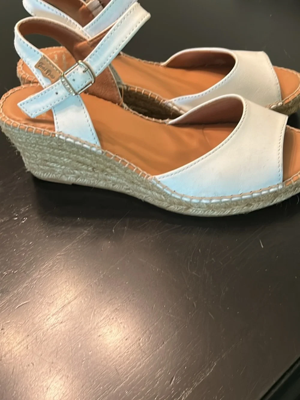 Women's White Espadrille Slingback Sandals